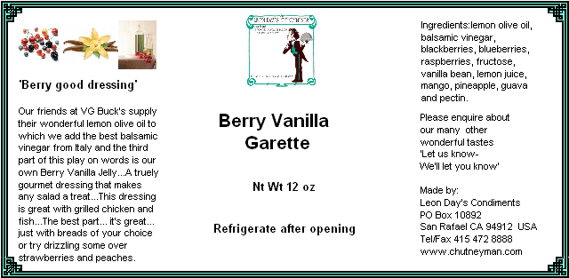 Berry Vanilla Garette