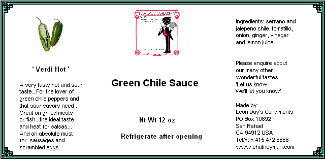 green chili sauce