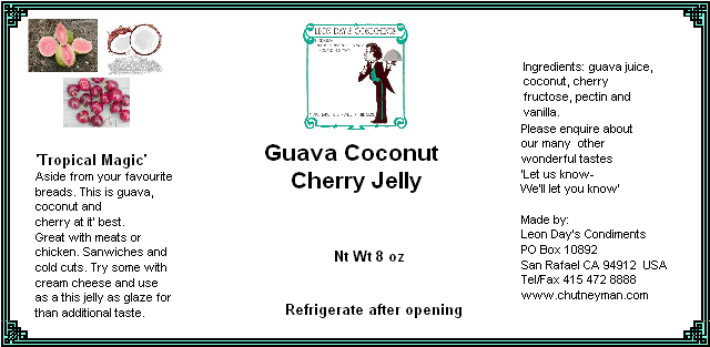 guava coconut cherry jelly