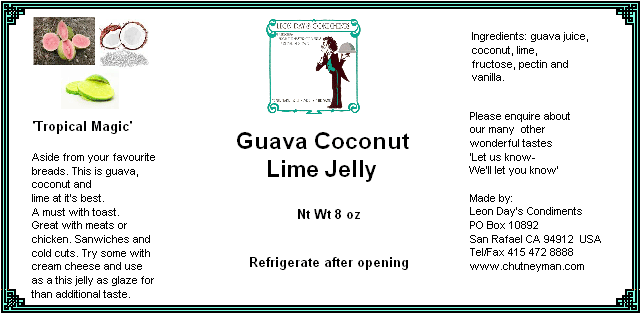 guava coconut lime jelly