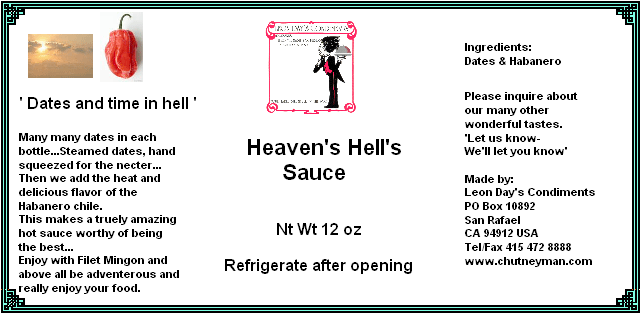 heaven's hell's sauce