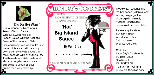 'hot' big island sauce