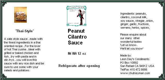 peanut cilantro sauce