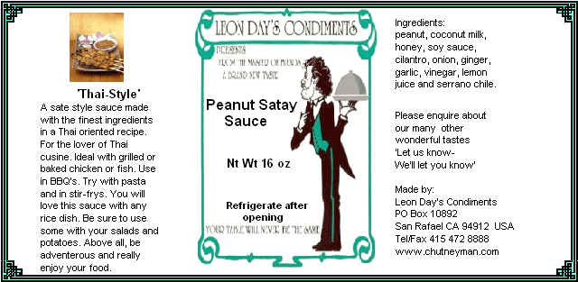 peanut satay sauce