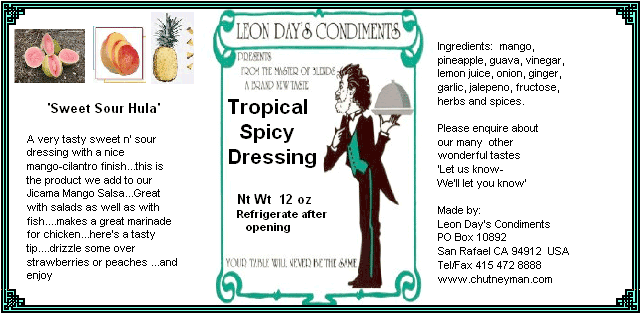 tropical spicy dressing